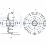 DELPHI Brake Drum BF487