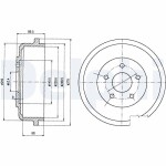 DELPHI Brake Drum BF488