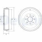 DELPHI Brake Drum BF503