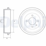 DELPHI Brake Drum BF549