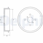 DELPHI Brake Drum BF552