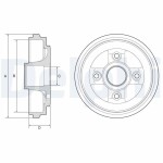 DELPHI Brake Drum BF584