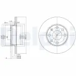 DELPHI Brake Disc BG2148
