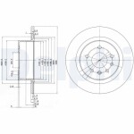 DELPHI Brake Disc BG2986