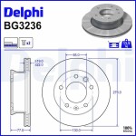 DELPHI Brake Disc BG3236