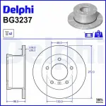 DELPHI Brake Disc BG3237
