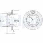 DELPHI Brake Disc BG3399