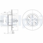 DELPHI Brake Disc BG3621