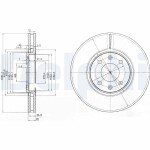 DELPHI Brake Disc BG3675