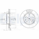 DELPHI Brake Disc BG3702C