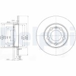 DELPHI Brake Disc BG3738