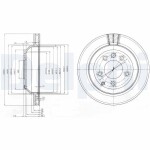 DELPHI Brake Disc BG3775C