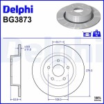 DELPHI Brake Disc BG3873