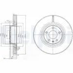 DELPHI Brake Disc BG3939