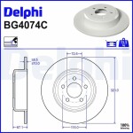 DELPHI Brake Disc BG4074C