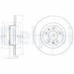 DELPHI Brake Disc BG4085