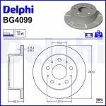 DELPHI Brake Disc BG4099