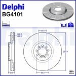 DELPHI Brake Disc BG4101