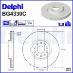 DELPHI Brake Disc BG4330C