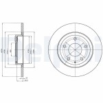 DELPHI Brake Disc BG4534C