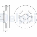 DELPHI Brake Disc BG4569C