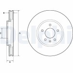 DELPHI Brake Disc BG4672C
