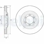DELPHI Brake Disc BG4697C
