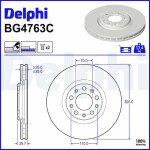 DELPHI Brake Disc BG4763C