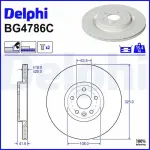 DELPHI Brake Disc BG4786C