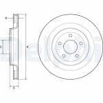 DELPHI Brake Disc BG4832C