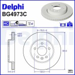 DELPHI Brake Disc BG4973C