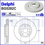 DELPHI Brake Disc BG5282C