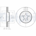 DELPHI Brake Disc BG9110C