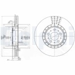 DELPHI Brake Disc BG9783C