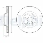 DELPHI Brake Disc BG9955