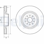 DELPHI Brake Disc BG9957