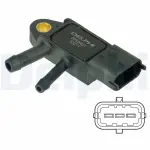 DELPHI Sensor,  exhaust pressure DPS00021