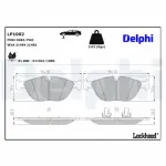 DELPHI Brake Pad Set,  disc brake LP1002