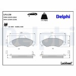 DELPHI Brake Pad Set,  disc brake LP1139