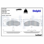 DELPHI Brake Pad Set,  disc brake LP1164