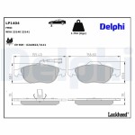 DELPHI Brake Pad Set,  disc brake LP1404