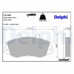 DELPHI Brake Pad Set,  disc brake LP1406