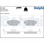 DELPHI Brake Pad Set,  disc brake LP1436