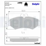 DELPHI Brake Pad Set,  disc brake LP1437