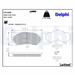 DELPHI Brake Pad Set,  disc brake LP1440