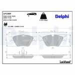 DELPHI Brake Pad Set,  disc brake LP1589