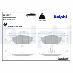 DELPHI Brake Pad Set,  disc brake LP1597