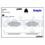 DELPHI Brake Pad Set,  disc brake LP1604