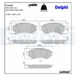 DELPHI Brake Pad Set,  disc brake LP1609