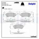 DELPHI Brake Pad Set,  disc brake LP1694